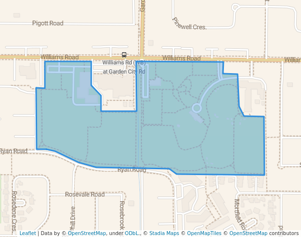 walking in South Arm Community Park map in Richmond