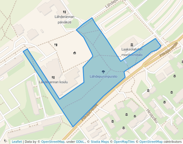 Lähdepuronpuisto in Esbo | Map and Routes