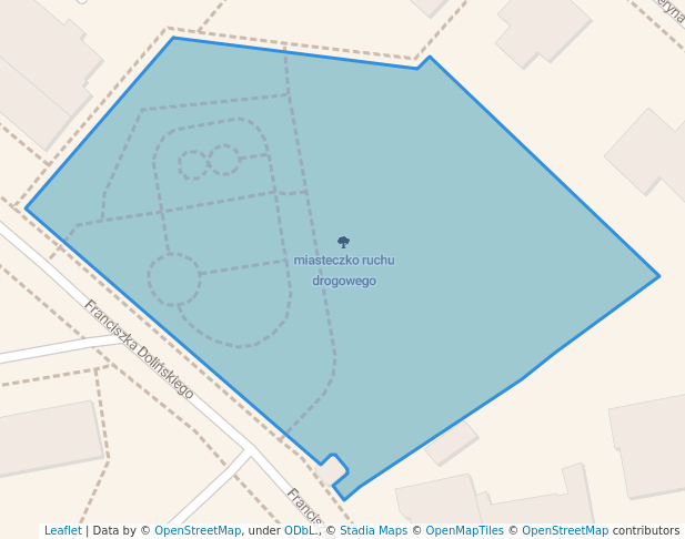 walking in miasteczko ruchu drogowego map in Przemyśl