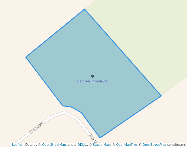 walking in Parc des Inventeurs map in Saint-Jean-sur-Richelieu