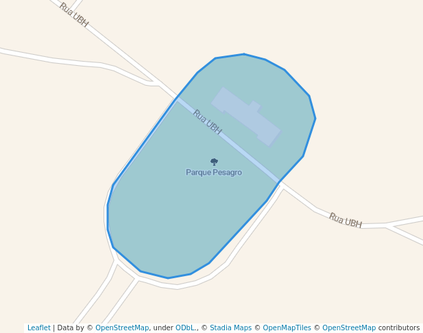 walking in Parque Pesagro map in Seropédica