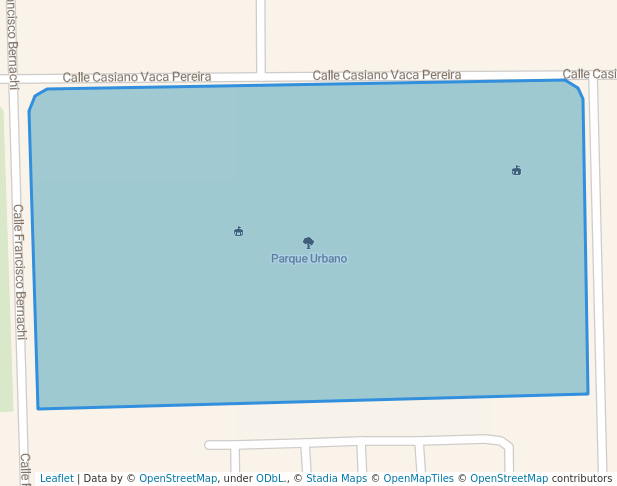 walking in Parque Urbano map in Santa Cruz de la Sierra