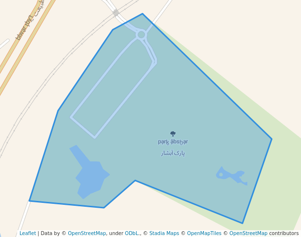 پارک آبشار in Bafq | Map and Routes