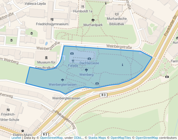 walking in Weinberg map in Kassel