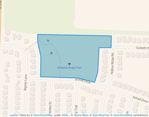 Whitetail Ridge Park in Madison | Map and Routes