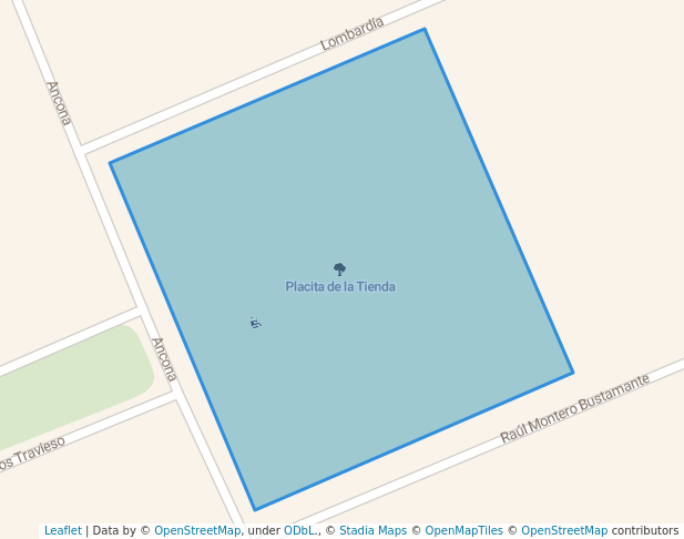 walking in Placita de la Tienda map in Montevideo