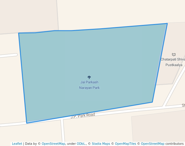 walking in Jai Parkash Narayan Park map in Abohar