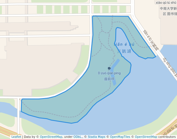 walking in D座前坪 map in Chang Sha Shi