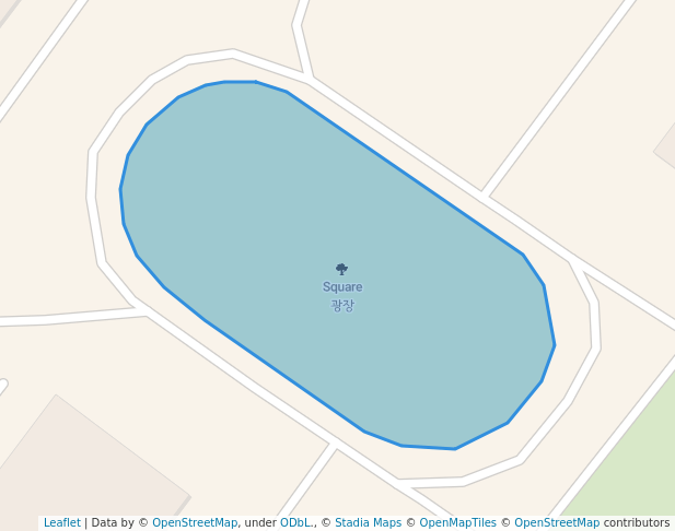 walking in Square map in Gwacheon-si