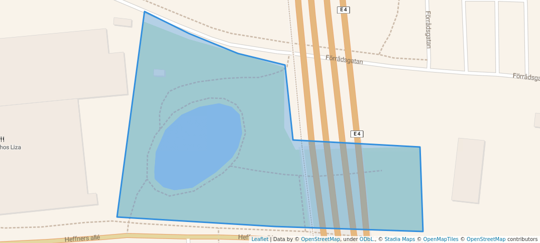 walking in Broparken map in Sundsvall