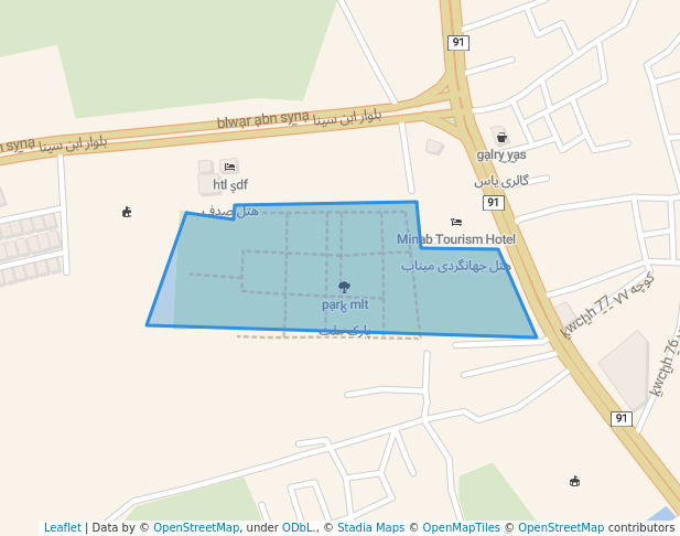 پارک ملت in Minab | Map and Routes
