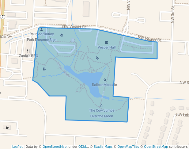 Rotary Park at Railroad Lake