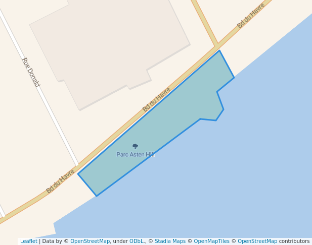 walking in Parc Asten Hill map in Salaberry-de-Valleyfield