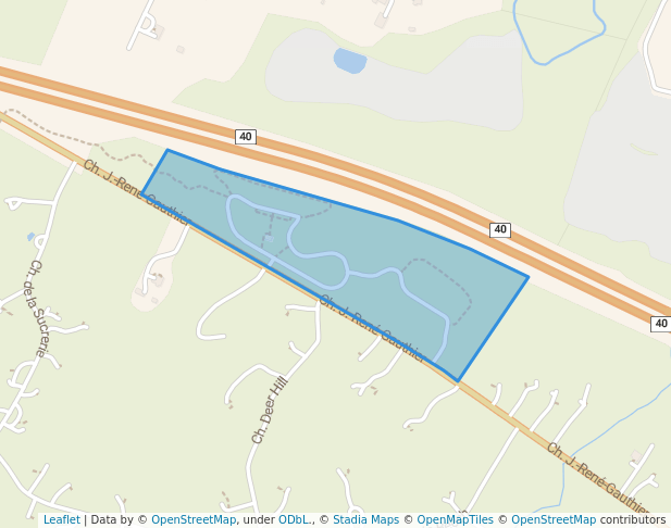 walking in Parc Léry-MacDonald map in Rigaud