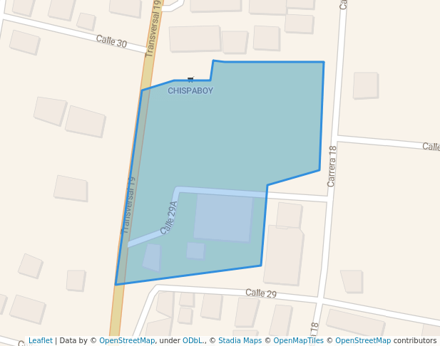 walking in PARQUE DEL BARRIO BELLO HORIZONTE map in Tunja