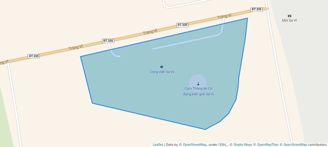 walking in Sa Vi Park map in Thành phố Móng Cái