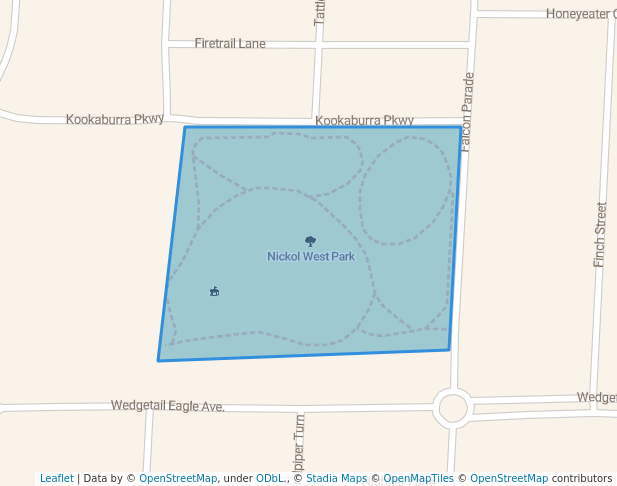 walking in Nickol West Park map in Nickol