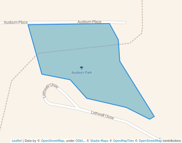 walking in Ausburn Park map in Nickol