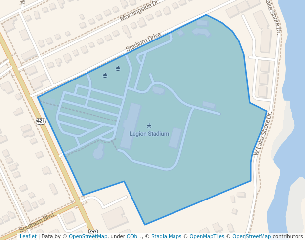 walking in Western Corridor Southside Park map in Wilmington