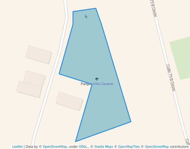 walking in Parque Villa Cáceres map in Panamá