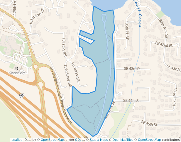 walking in Timberlake Park map in Issaquah