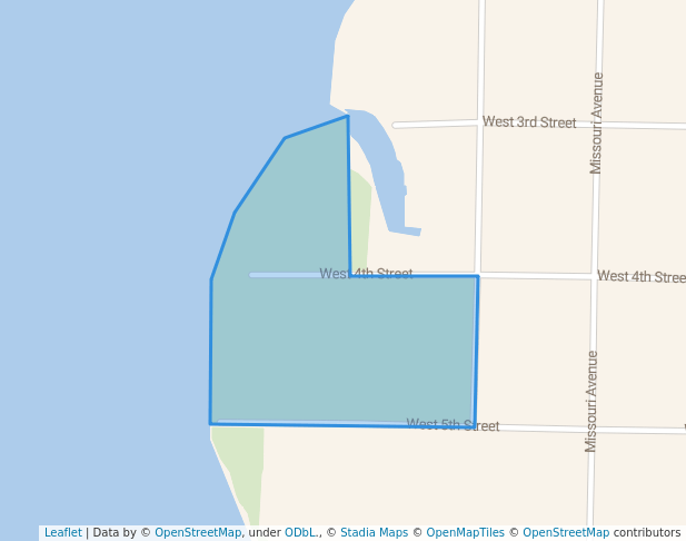 walking in A.L. Kinsaul Park map in Lynn Haven