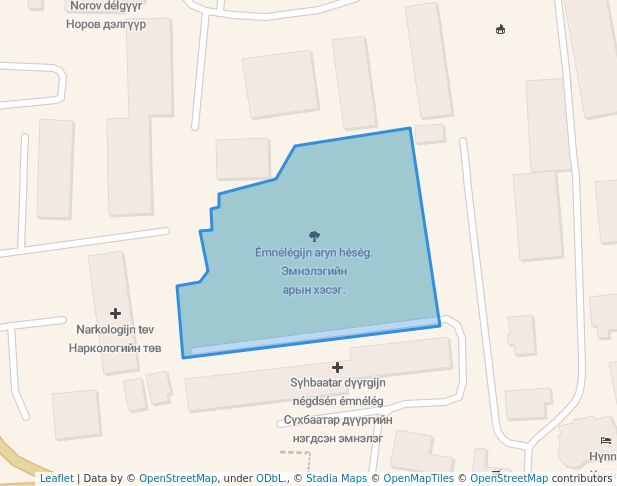 Эмнэлэгийн арын хэсэг.