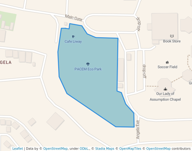 walking in PACEM Eco Park map in Antipolo