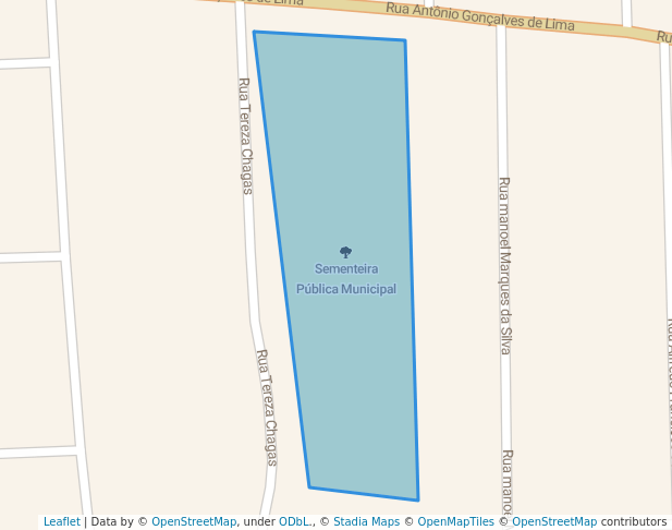 walking in Sementeira Pública Municipal map in Santa Cruz do Capibaribe