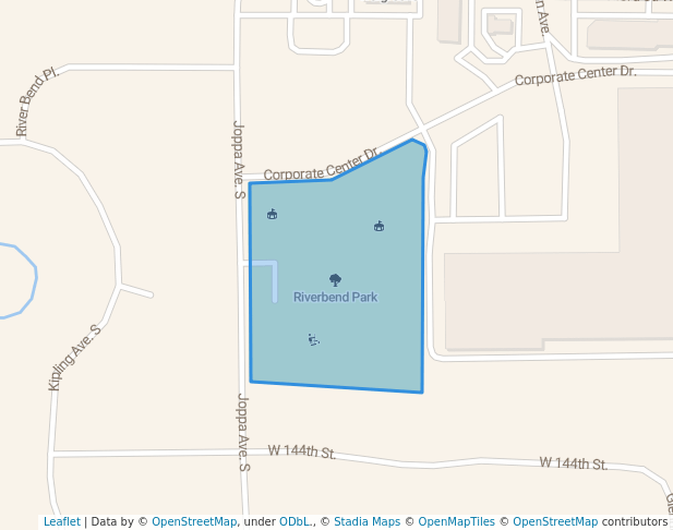 walking in Riverbend Park map in Savage