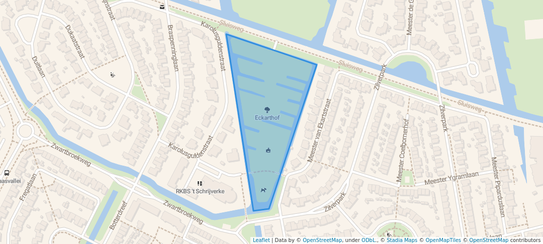 walking in Eckarthof map in 's-Hertogenbosch