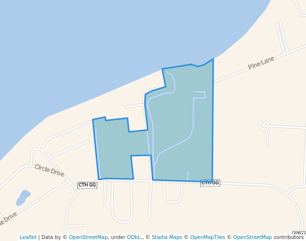 walking in Lake Noquebay County Park map in Crivitz
