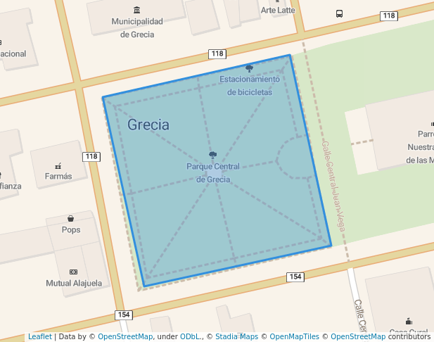 Parque Central de Grecia