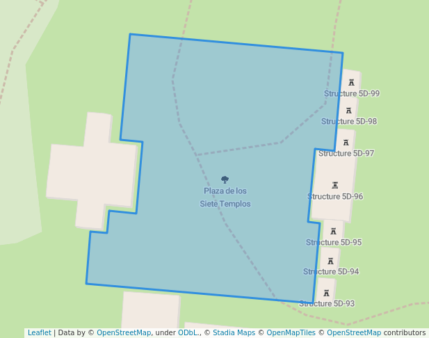 Plaza of the Seven Temples in Tikal | Map and Routes