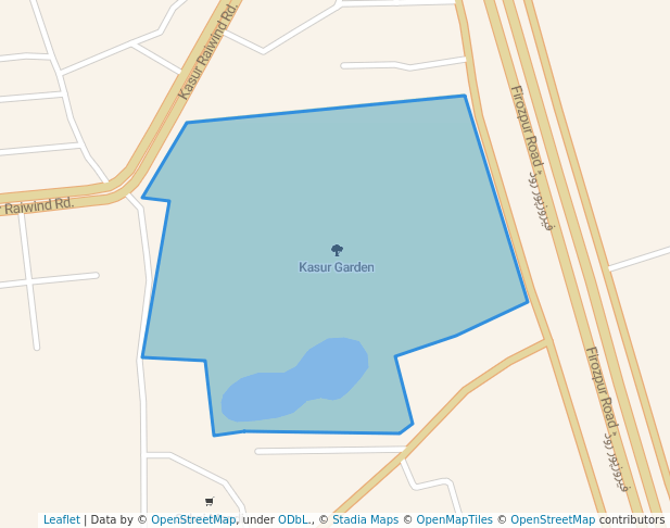 walking in Kasur Garden map in Kasur