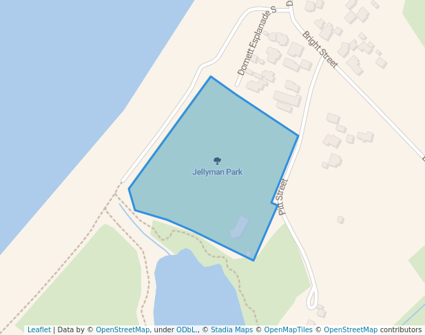 walking in Jellyman Park map in Greymouth