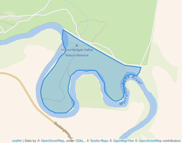 walking in Murrumbidgee Valley Nature Reserve map in Narrandera