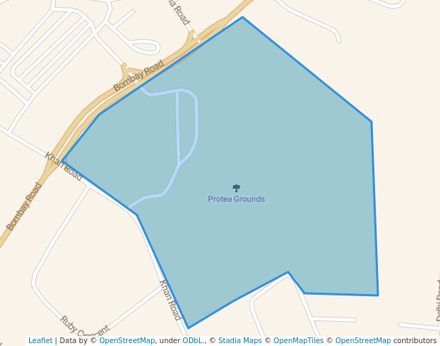 walking in Protea Grounds map in Pietermaritzburg