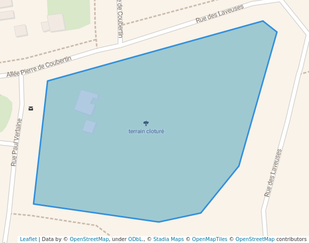terrain cloturé