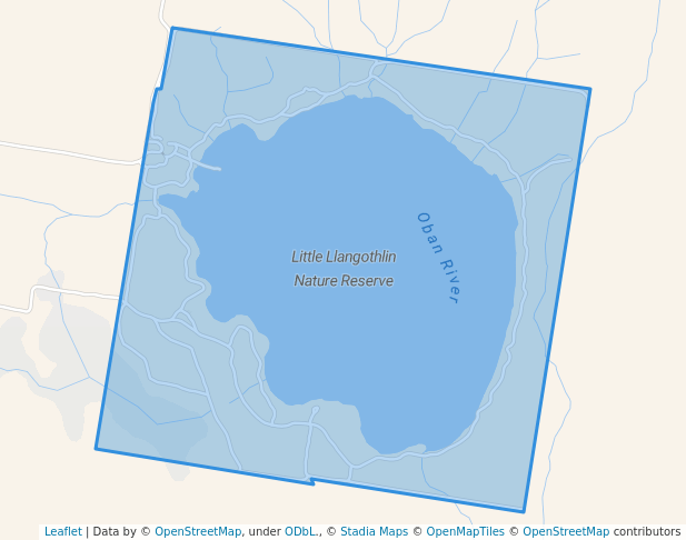 walking in Little Llangothlin Nature Reserve map in Tubbamurra