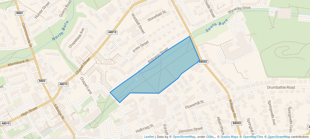 walking in Central Park map in Airdrie