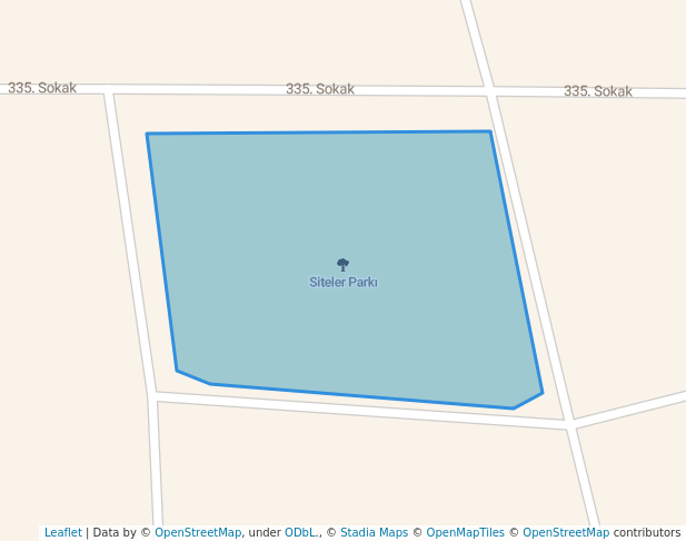 walking in Siteler Parkı map in Salihli