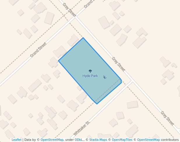 walking in Hyde Park map in Shannon