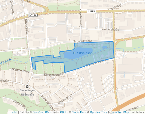 walking in Freizeitpark am Goldbach map in Sindelfingen