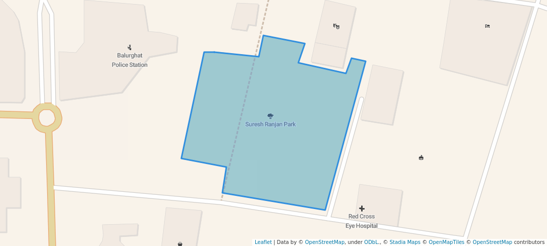 walking in Suresh Ranjan Park map in Balurghat