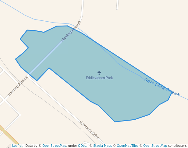 walking in Eddie Jones Park map in Jackson