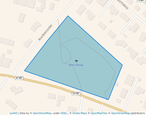 walking in Bois d'Issac map in Saint-Médard-en-Jalles
