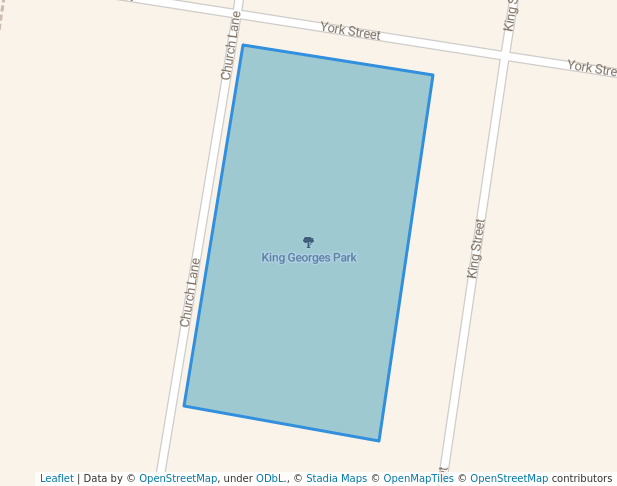 walking in King Georges Park map in Tumbarumba