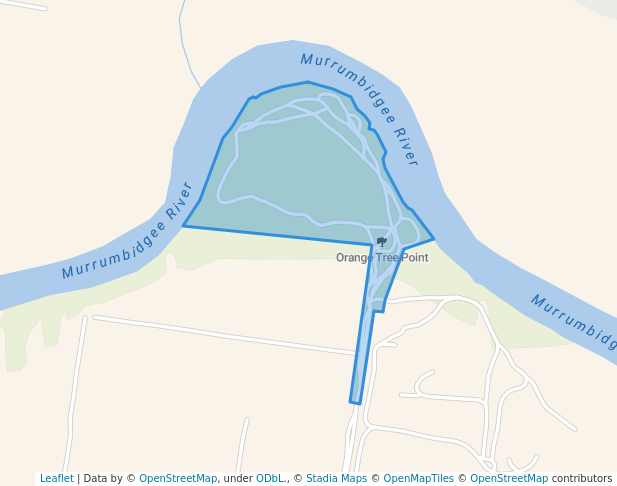 walking in Orange Tree Point map in East Wagga Wagga