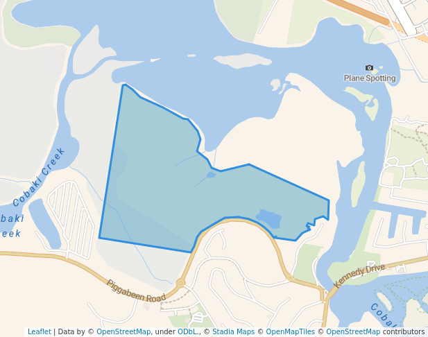 walking in Cobaki Nature Reserve map in Tweed Heads